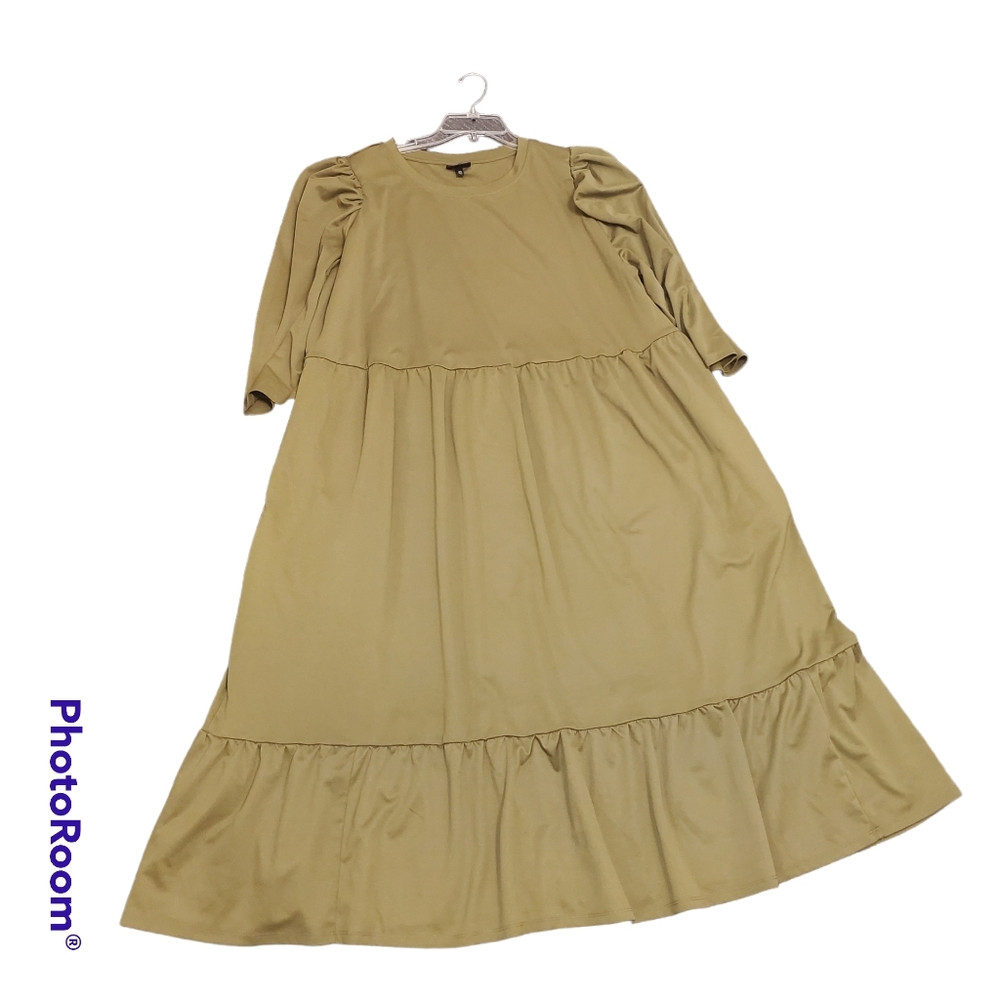 WHO What Wear Long Sleeve Midi/Maxi Dress Peasant w/ Pockets! Plus Size 2X - Picture 7 of 11